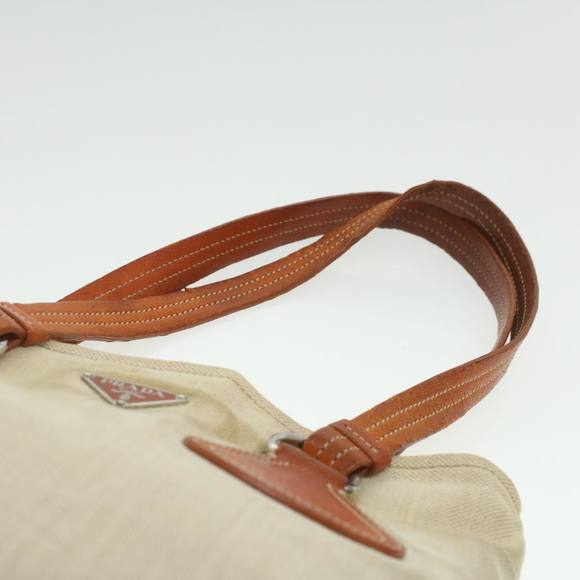 PRADA Tote Bag Canvas Orange Auth ti937 - Picture 14 of 16